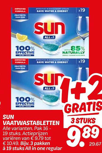 SUN VAATWASTABLETTEN
