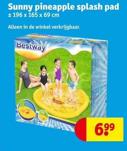 Sunny pineapple splash pad