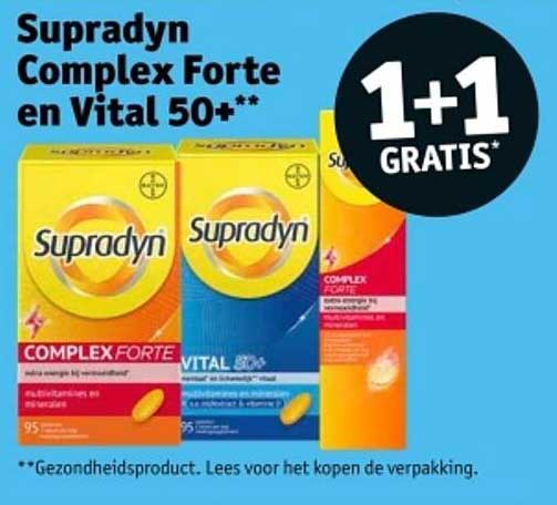 Supradyn Complex Forte en Vital 50++