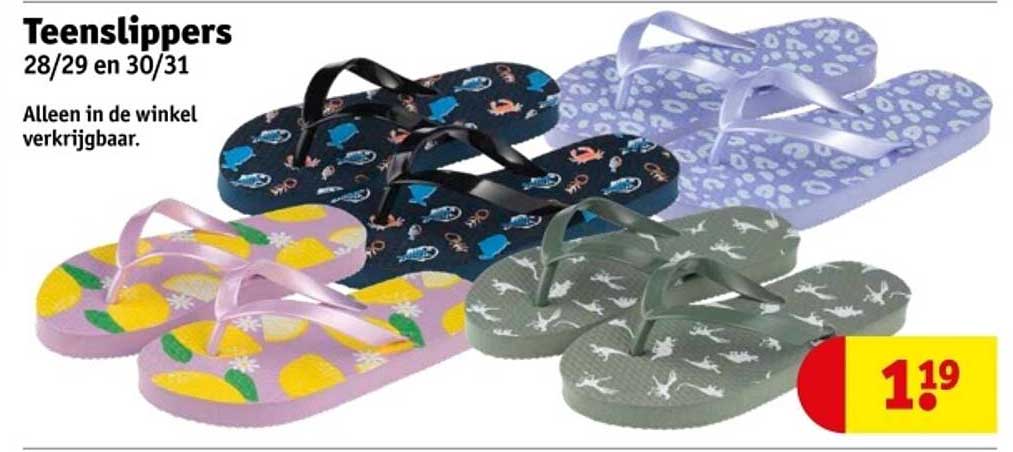 Teenslippers 28/29 en 30/31
