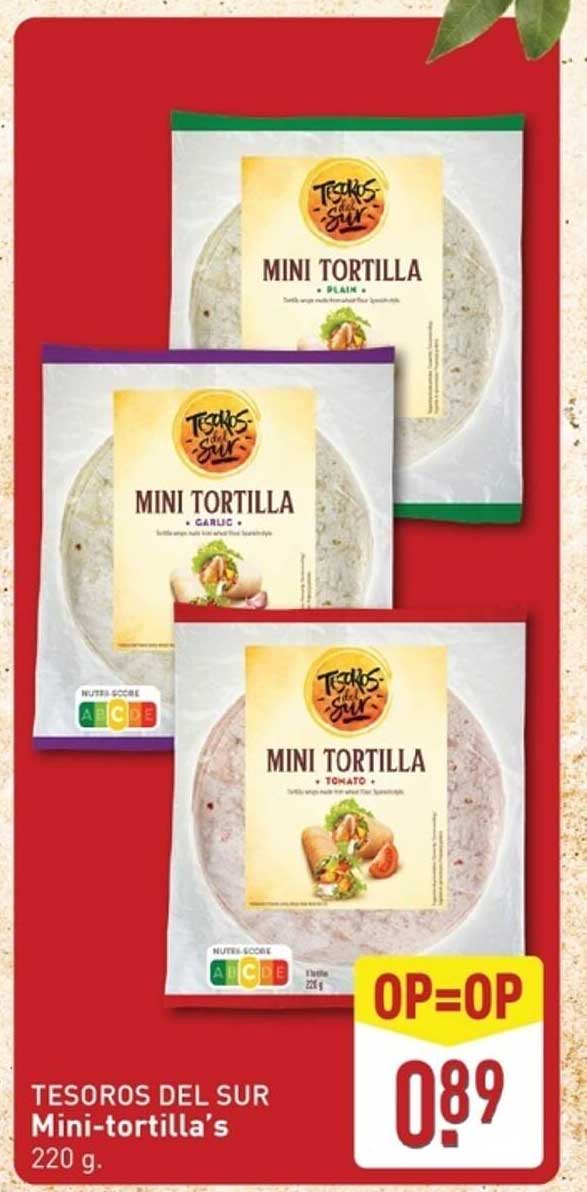 TESOROS DEL SUR Mini-tortilla's 220 g.
