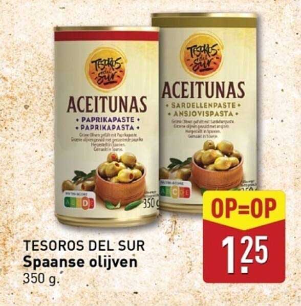 TESOROS DEL SUR Spaanse olijven 350 g.