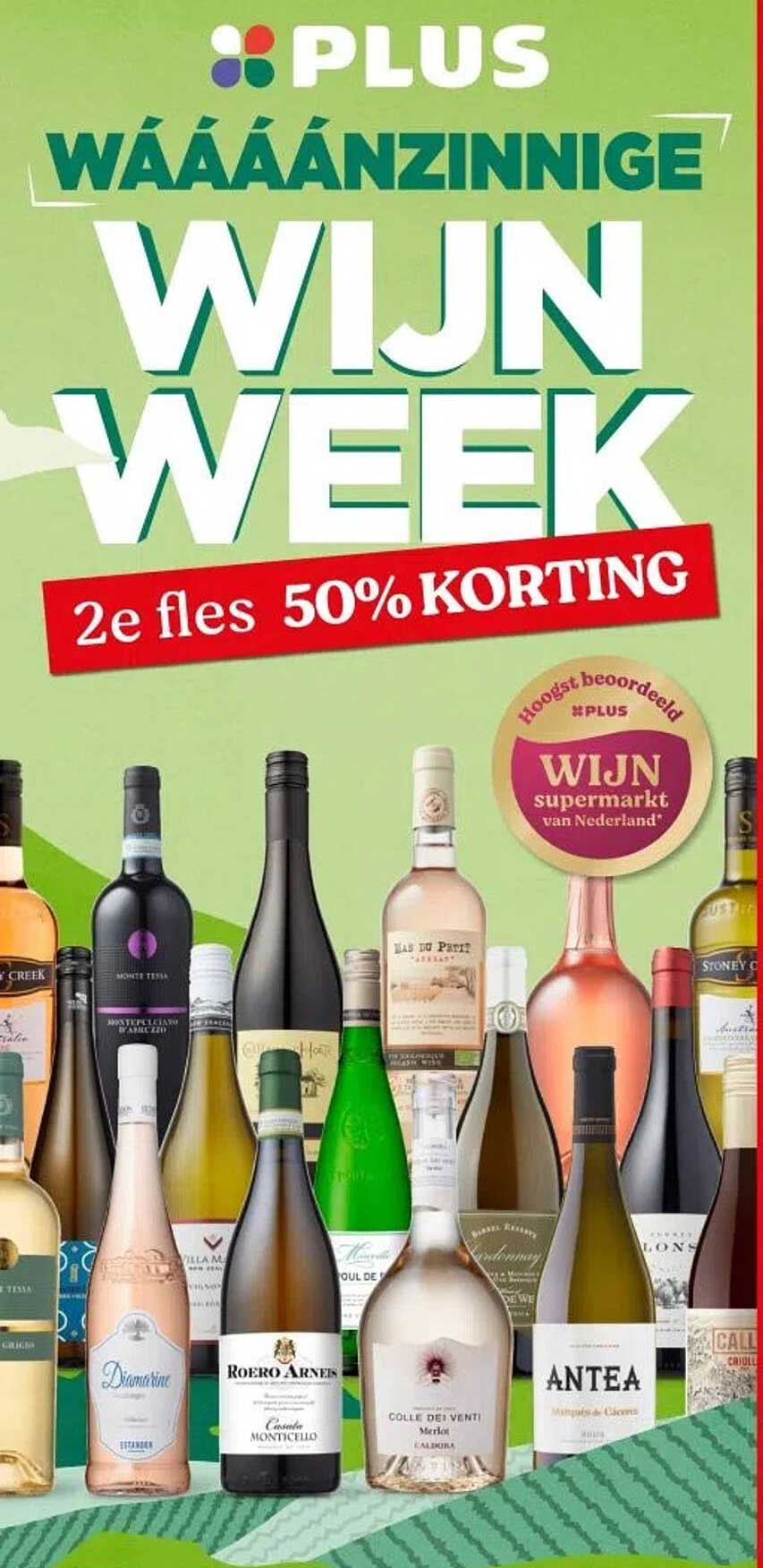 WÁÁÁÁNZNIGE WIJN WEEK: 2e fles 50% KORTING