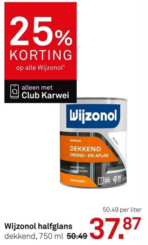 Wijzonol halfglans dekkend, 750 ml