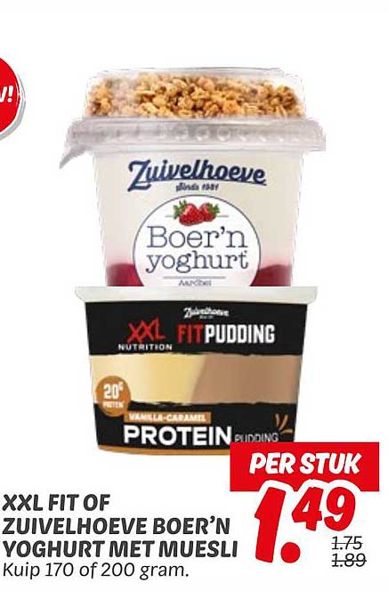 XXL FIT OF Zuivelhoeve Boer’n Yoghurt met Muesli