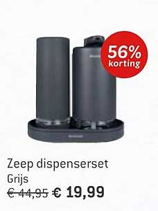 Zeep dispenserset Grijs