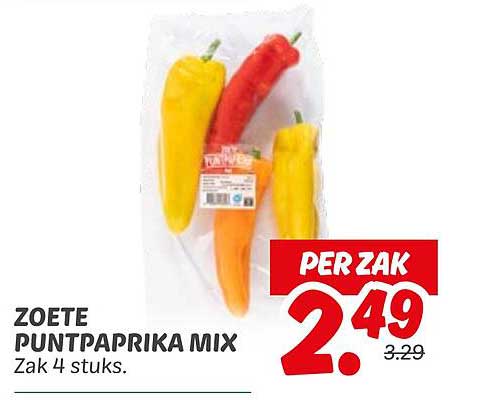 ZOETE PUNTPAPRIKA MIX
