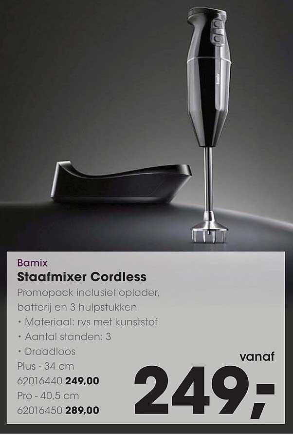 Bamix Staafmixer Cordless