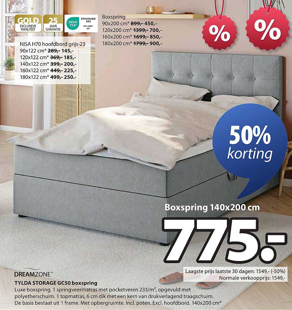 Boxspring 140x200 cm