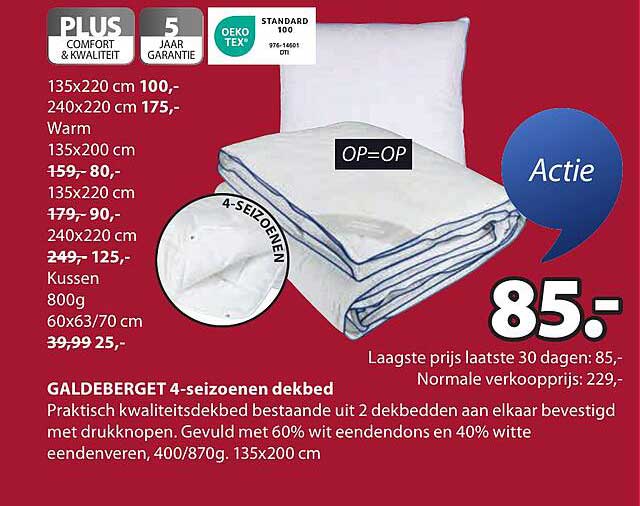 Galdeberget 4-seizoenen dekbed