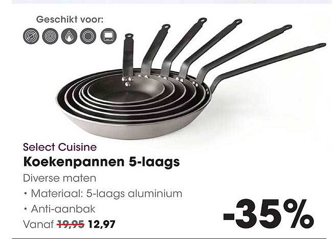 Koekenpannen 5-laags