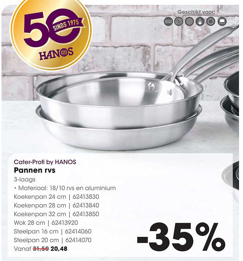Pannen rvs - Cater-Profi by HANOS