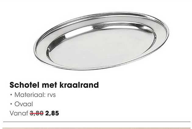 Schotel met kraalrand