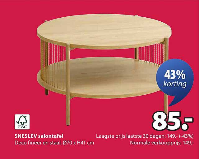SNESLEV salontafel