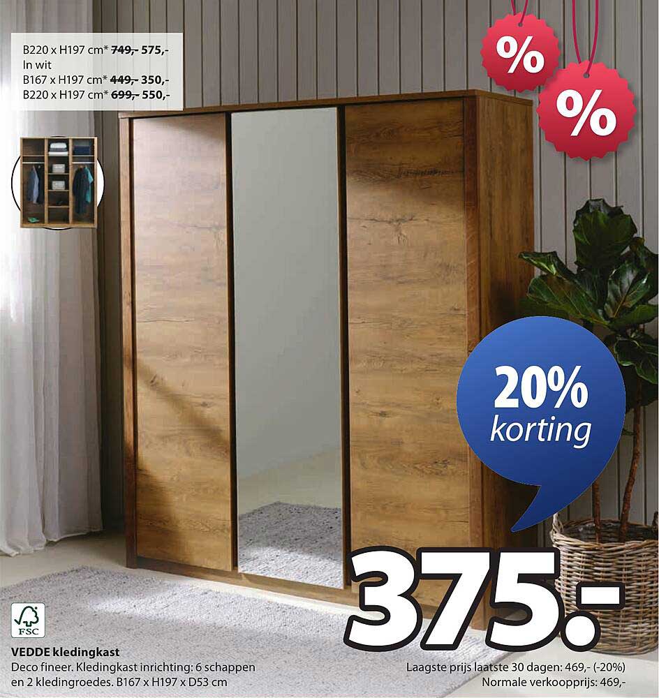 VEDDE kledingkast