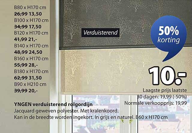YNGEN verduisterend rolgordijn