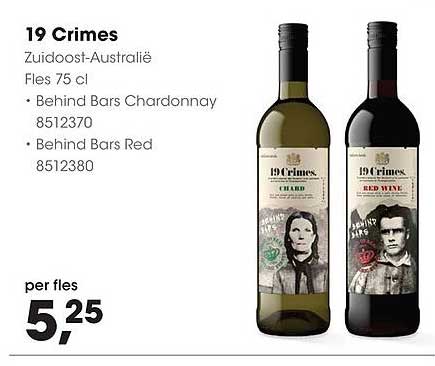 19 Crimes Zuidoost-Australië Fles 75 cl