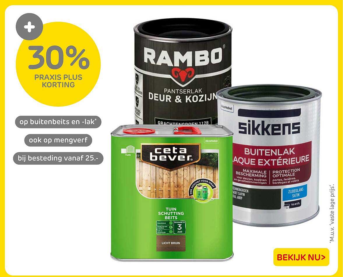 30% PRAXIS PLUS KORTING