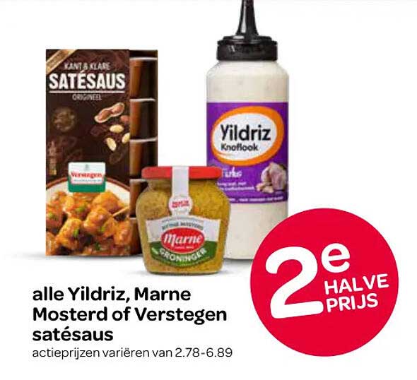 alle Yildriz, Marne Mosterd of Verstegen satésaus 2e halve prijs