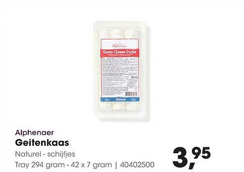 Alphenaer Geitenkaas Naturel - schijfjes