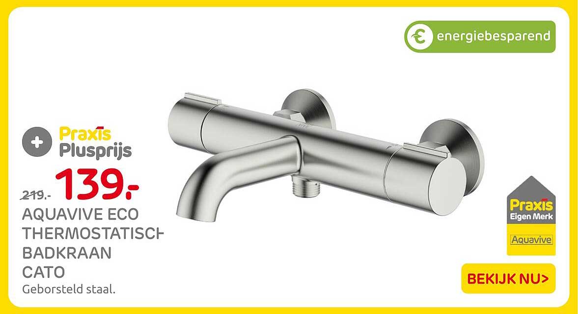 AQUAVIVE ECO THERMOSTATISCH BADKRAAN CATO