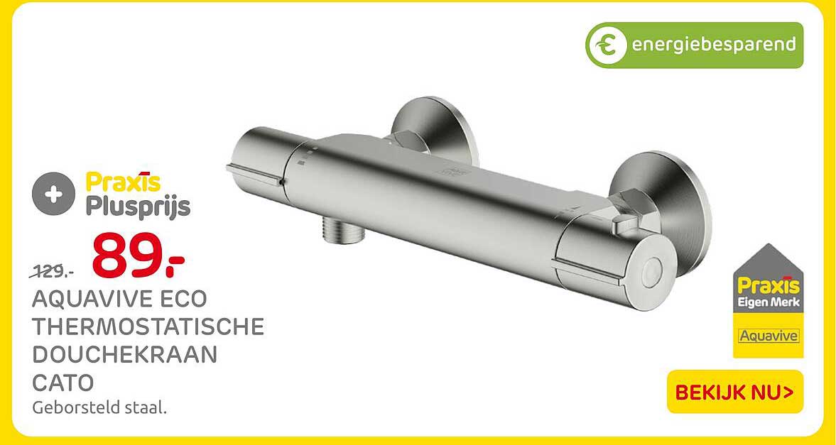 AQUAVIVE ECO THERMOSTATISCHE DOUCHEKRAAN CATO