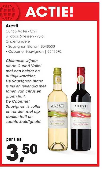 Aresti Curicó Vallei - Chili Bij doos 6 flessen - 75 cl