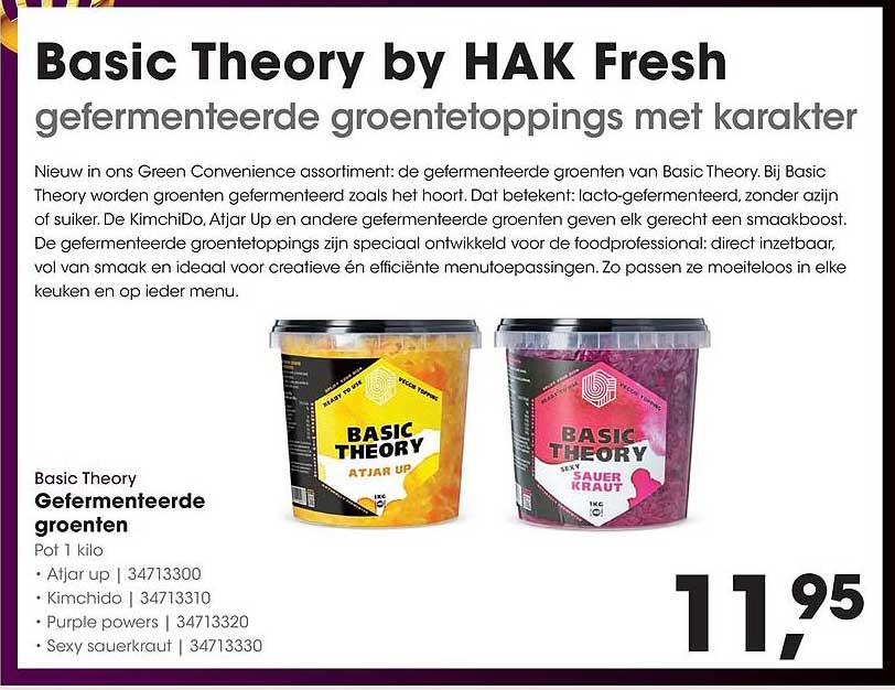 Basic Theory Gefementeerde groenten Pot 1 kilo