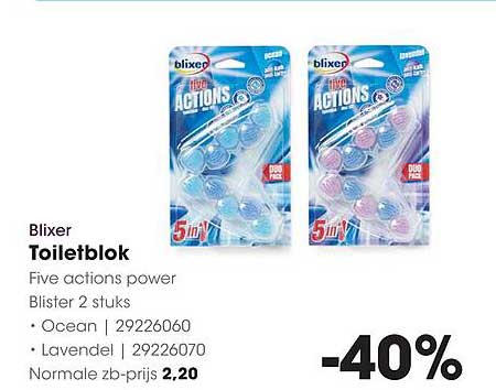 Blixer Toiletblok Five actions power