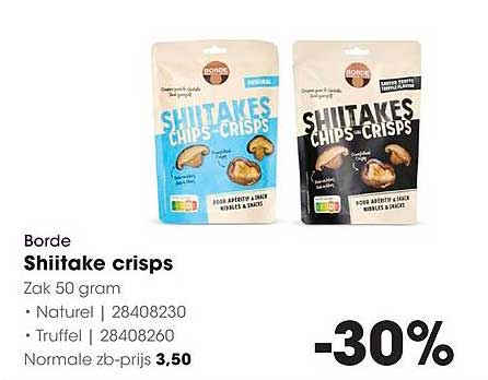 Borde Shiitake crisps
