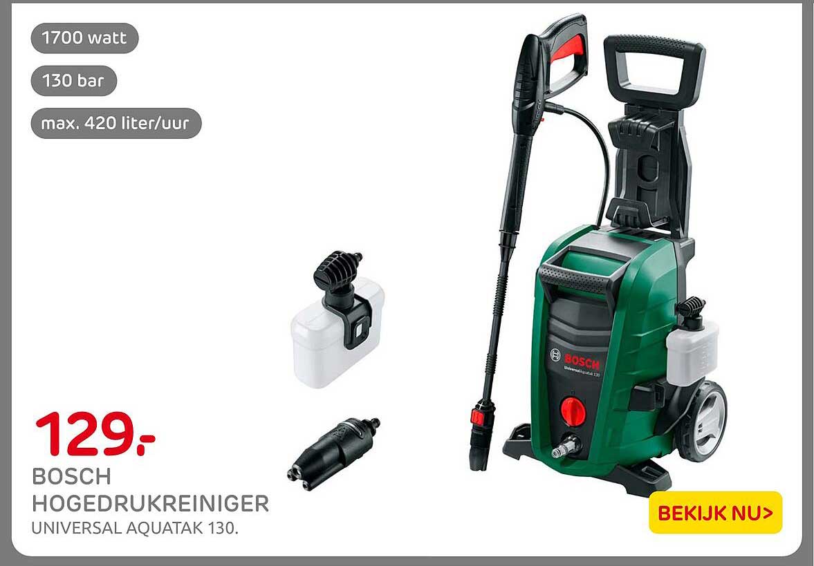 BOSCH HOGEDRUKREINIGER UNIVERSAL AQUATAK 130.