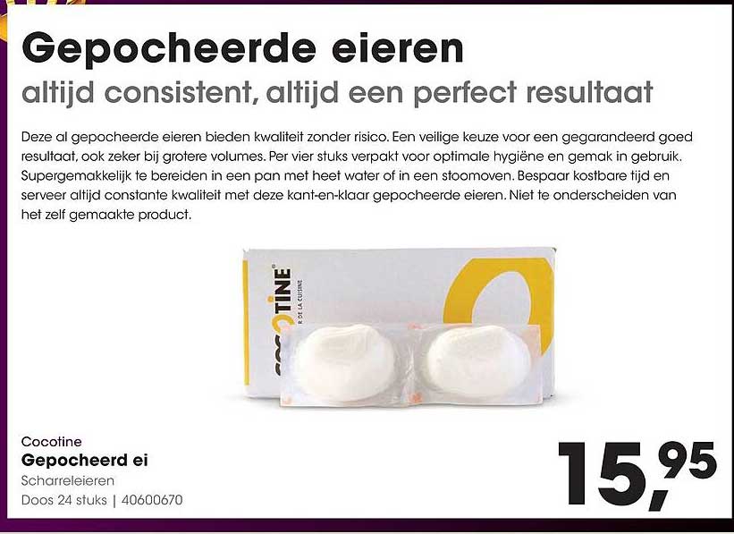 Cocotine Gepocheerd ei Scharreleieren