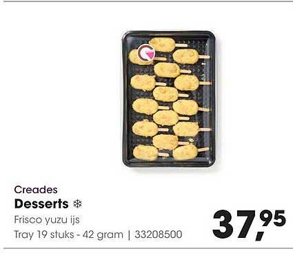 Creades Desserts Frisco yuzu ijs