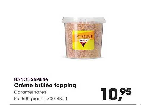 Crème brûlée topping