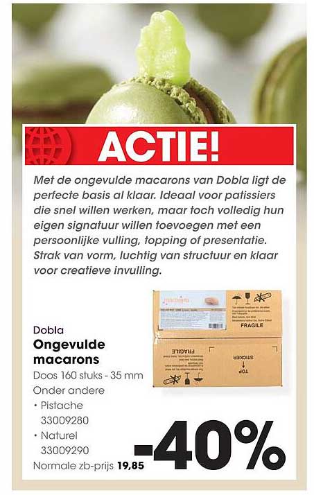 Dobla Ongevulde macarons -40%