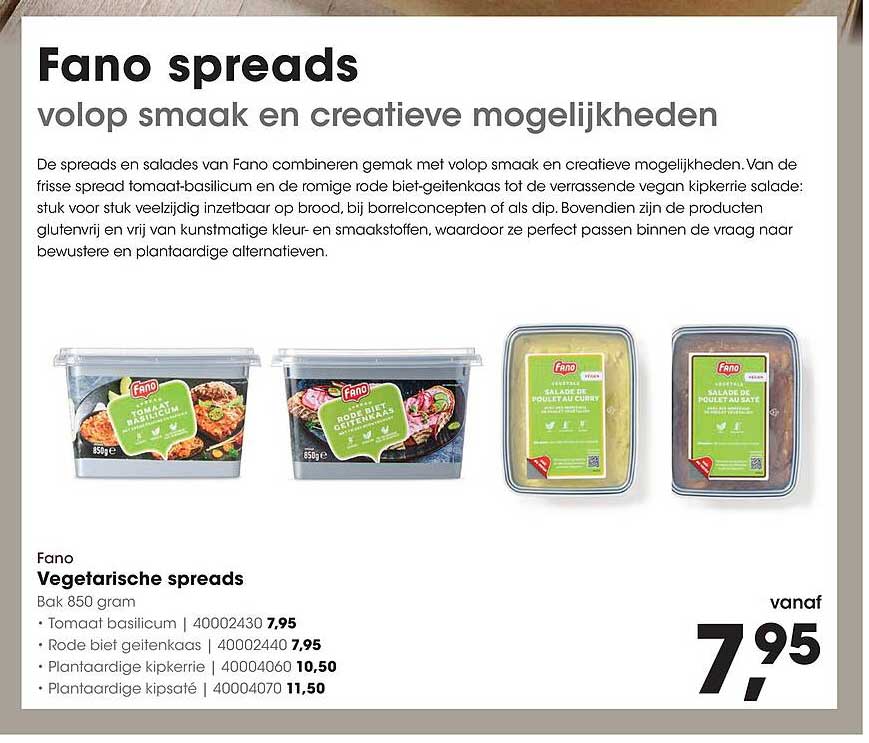 Fano Vegetarische spreads