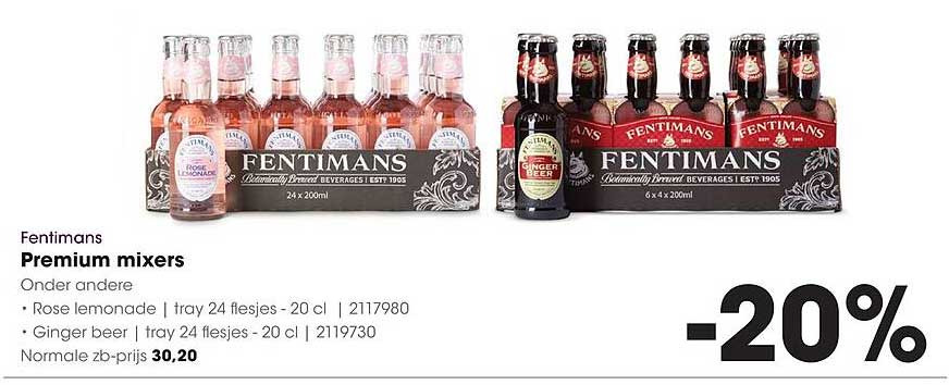 Fentimans Premium mixers -20%