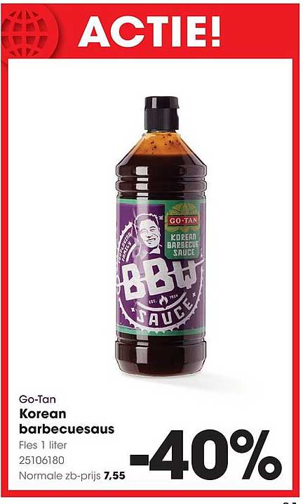 Go-Tan Korean barbecuesaus -40%
