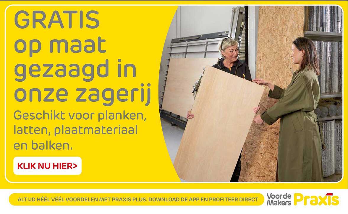 GRATIS op maat gezaagd in onze zagerij