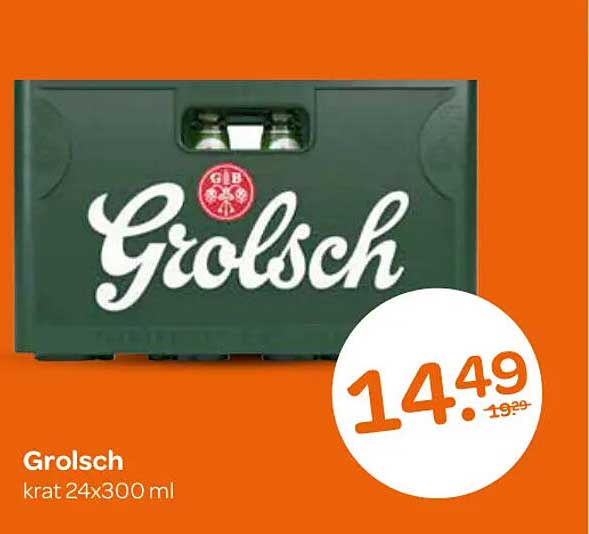 Grolsch krat 24x300 ml