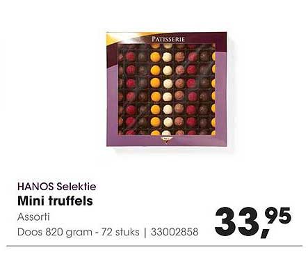 HANOS Selektie Mini truffels Assorti