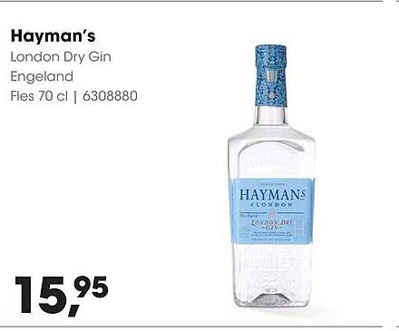 Hayman's London Dry Gin Fles 70 cl | 6308880