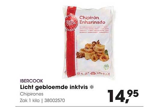 IBERCOOK Licht gebloemde inktvis ❄ Chipirones
