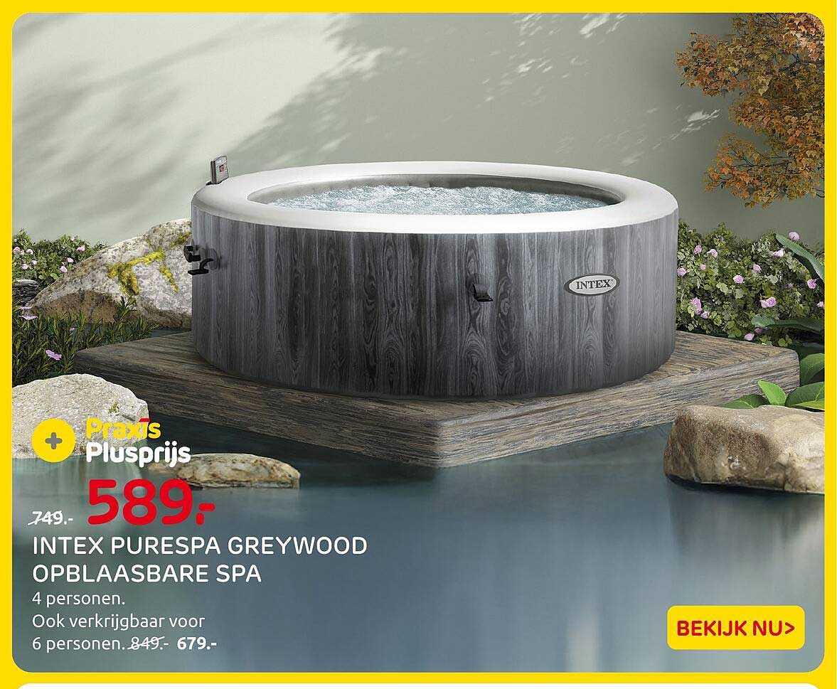INTEX PURESPA GREYWOOD OPBLAASBARE SPA