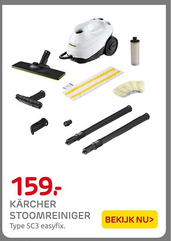 KÄRCHER STOOMREINIGER Type SC3 easyfix.