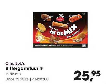 Oma Bob’s Bittergarnituur In de mix