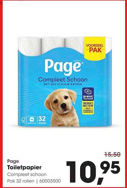 Page Toiletpapier Compleet Schoon Pak 32 rollen