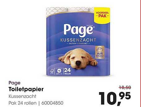 Page Toiletpapier Kussenzacht