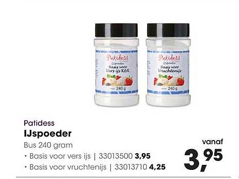 Patidess IJs poeder