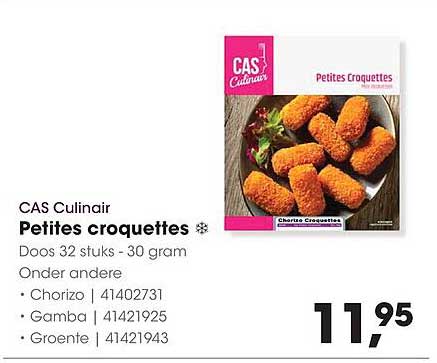 Petites croquettes